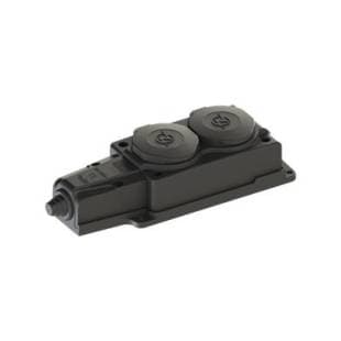 KAUÇUK 1X16A 2Lİ GRUP PRİZ