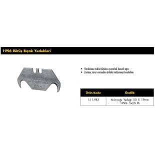 M.BIÇAĞI YEDEĞİ 50X19MM 1996 5X20P 100 LÜ