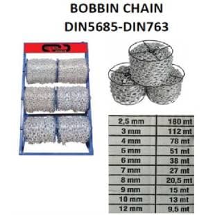 MAKARALI ZİNCİR BEYAZ 5MM 51MT