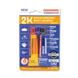 VODABOND 2 K RAPID EPOKSİ - 15 GR + 15 GR : 30 GR - ŞEFFAF