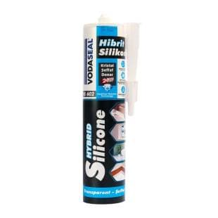 VODASEAL HİBRİT SİLİKON - KRİSTAL ŞEFFAF DONAR - 280 ML - İÇ ve DIŞ MEKAN