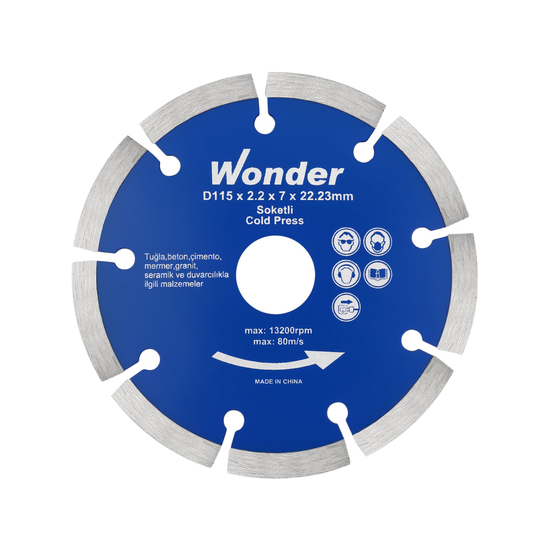 Wonder Elmas Testere Soketli 115 Mm