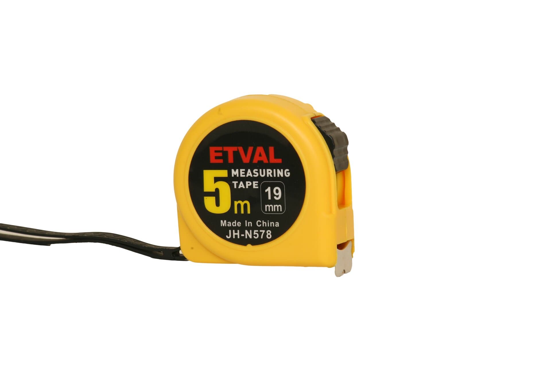 #Etval Şerit Metre eco pls sarı 5Mx19Mm(N578)
