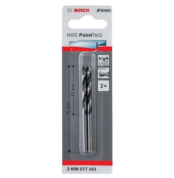 Bosch Hss PointTeq Metal Matkap Ucu 4 Mm 2'Li