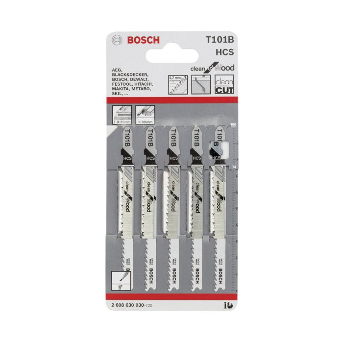 BOSCH DEKUPAJ UCU T 101 B CLEAN FOR WOOD 5 Lİ