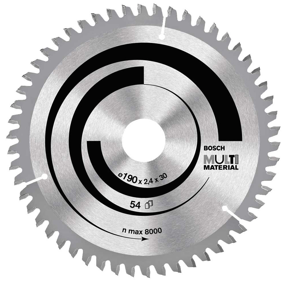 BOSCH MULTİMATERİAL DAİRE TESTERE 190*30 MM 54 DİŞ