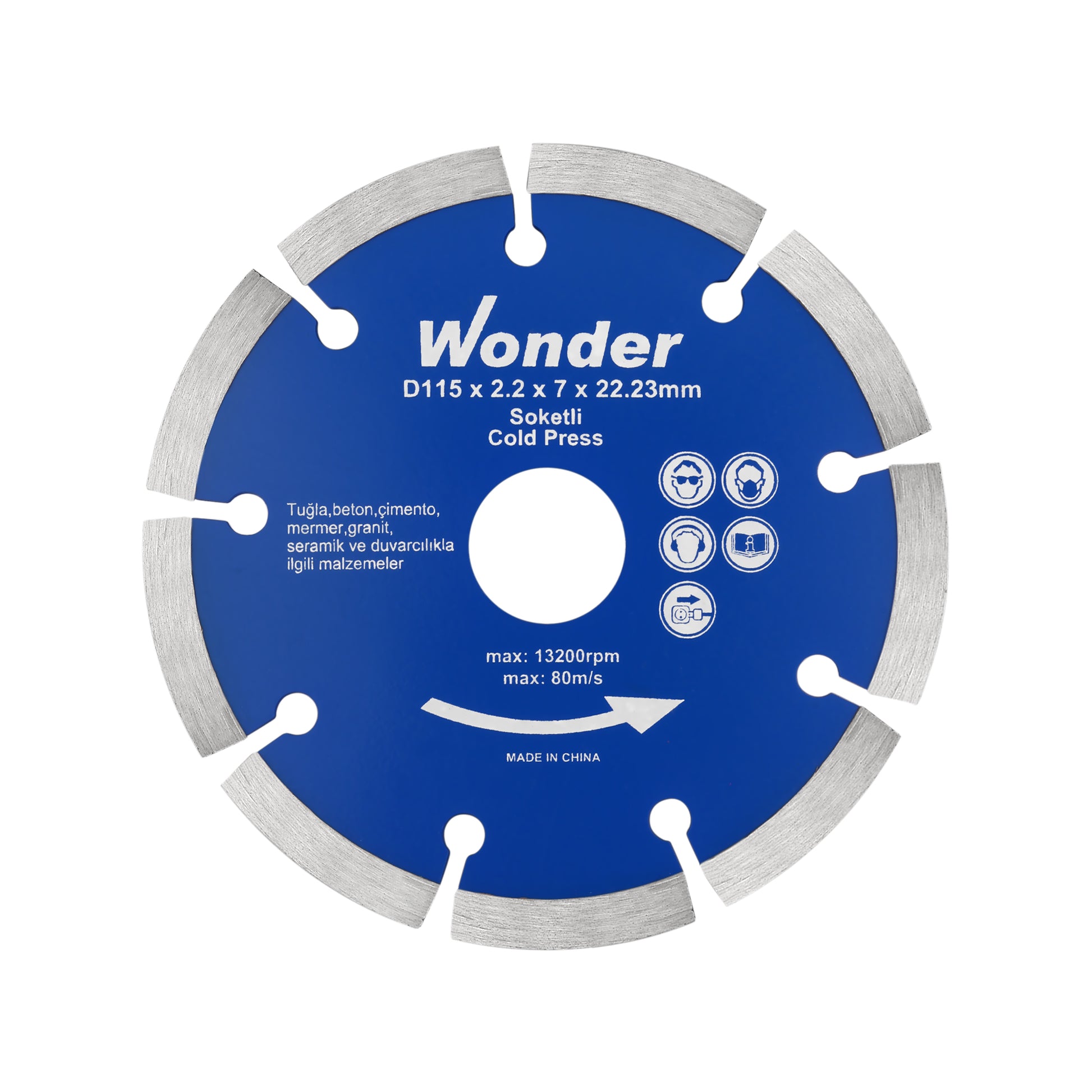 Wonder  Elmas Testere Soketli 115 Mm