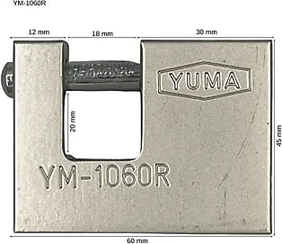 Yuma 1060R Yassı Kayar Milli Asma Kilit 60Mm