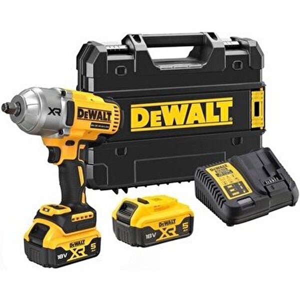 Dewalt Kömürsüz Yüksek Torklu Somun Sıkma 18V 5.0Ah Lı-Ion 1/2’’