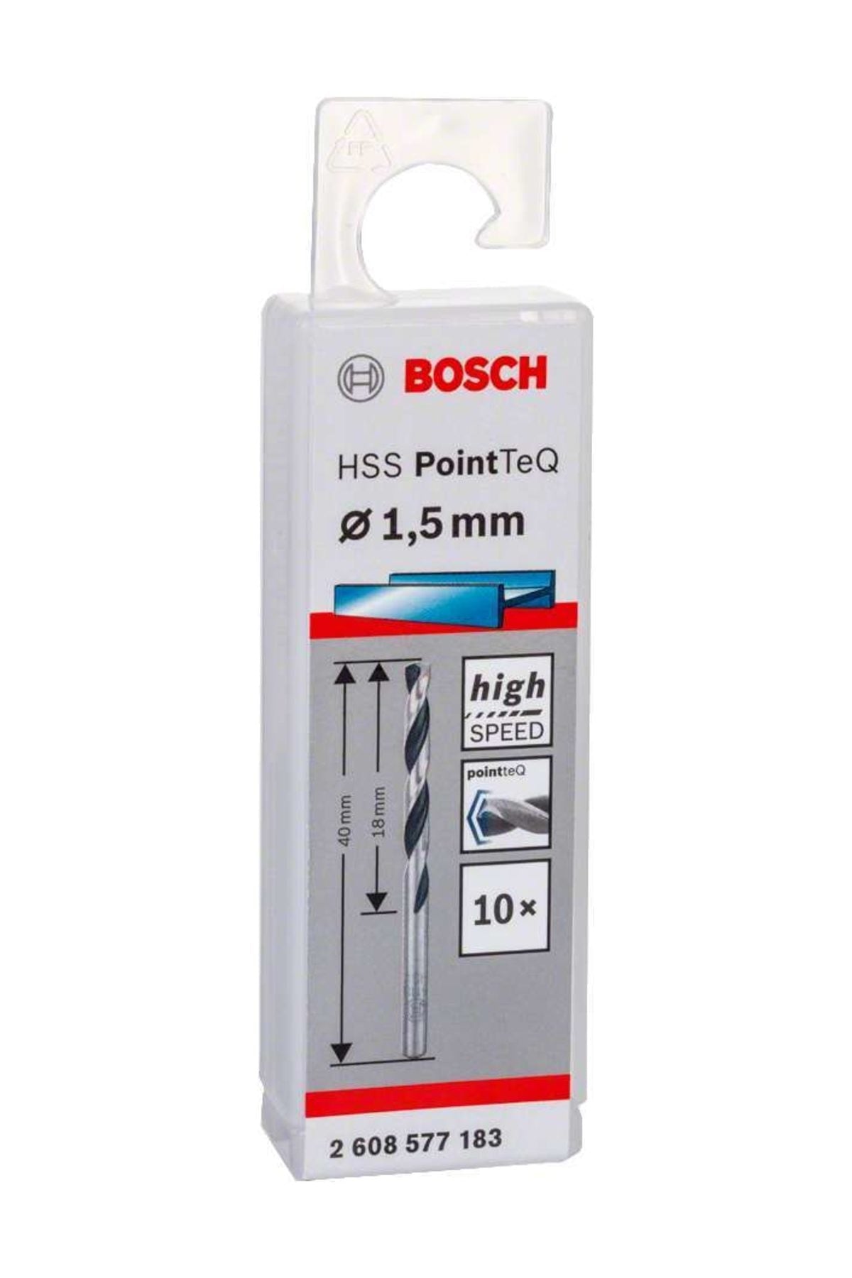 Bosch Hss PointTeq Metal Matkap Ucu  1,5 Mm  10'Lu