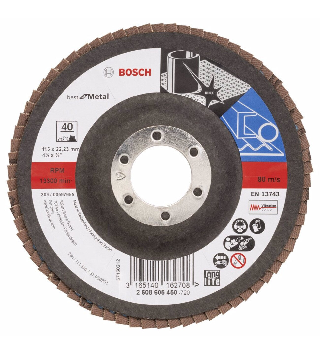 Bosch Bfm 115 Mm 40 K Flap Disk