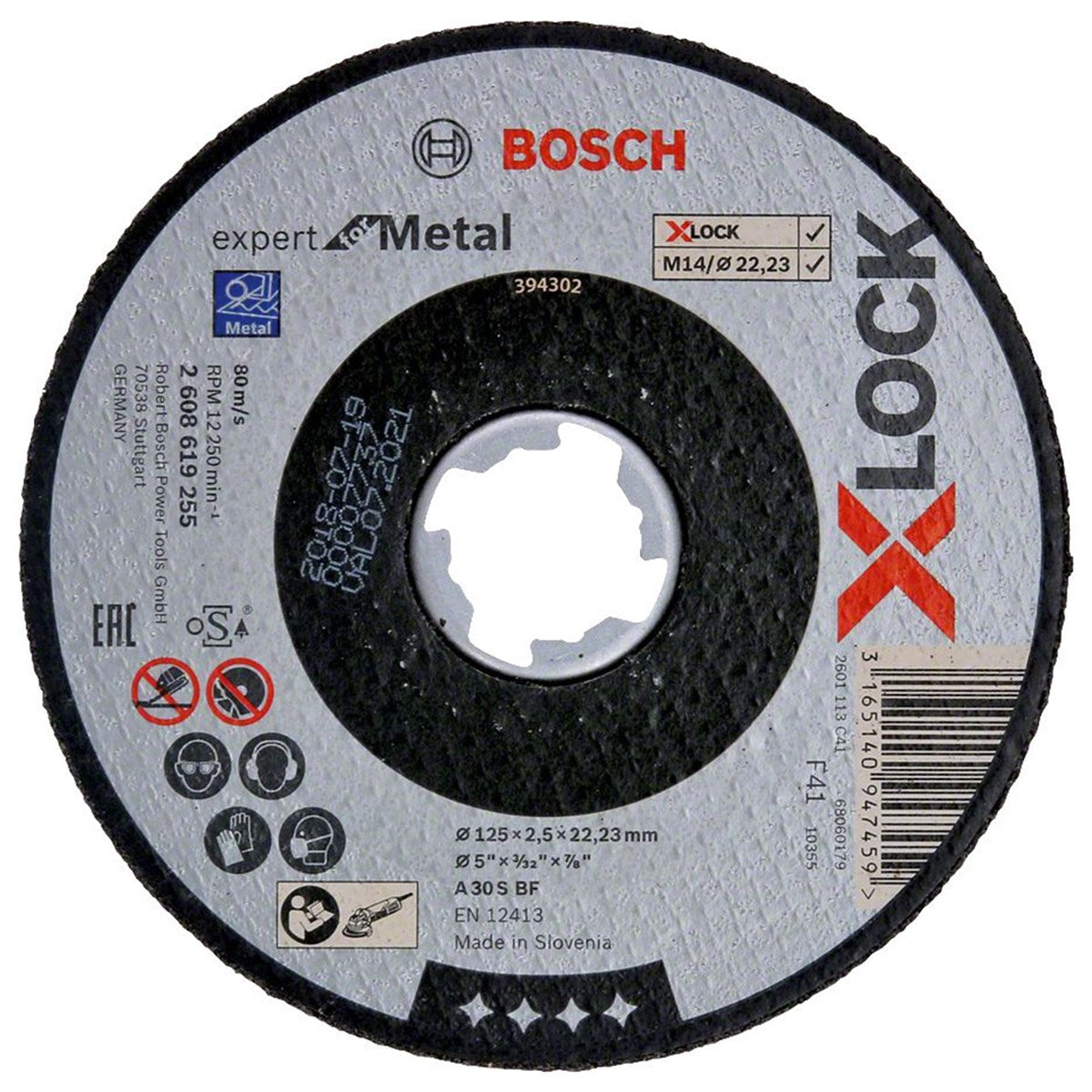 Bosch X-Lock Metal Kesme Disk 125X22,23X2,5Mm