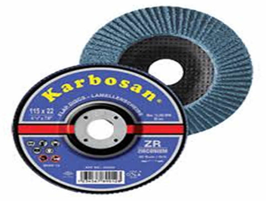 Karbosan Flap Disk 115 Zr 60 Kum Zirkon 983460