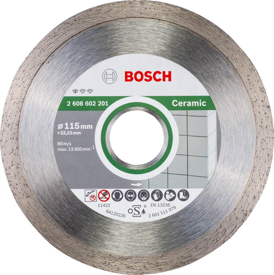 Bosch Elmas Kesme Disk Standard for Ceramic 115*22,23Mm