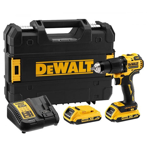 Dewalt DCD709D2T-QW Kömürsüz Kompakt Darbeli Matkap 18V 2,0Ah 65Nm