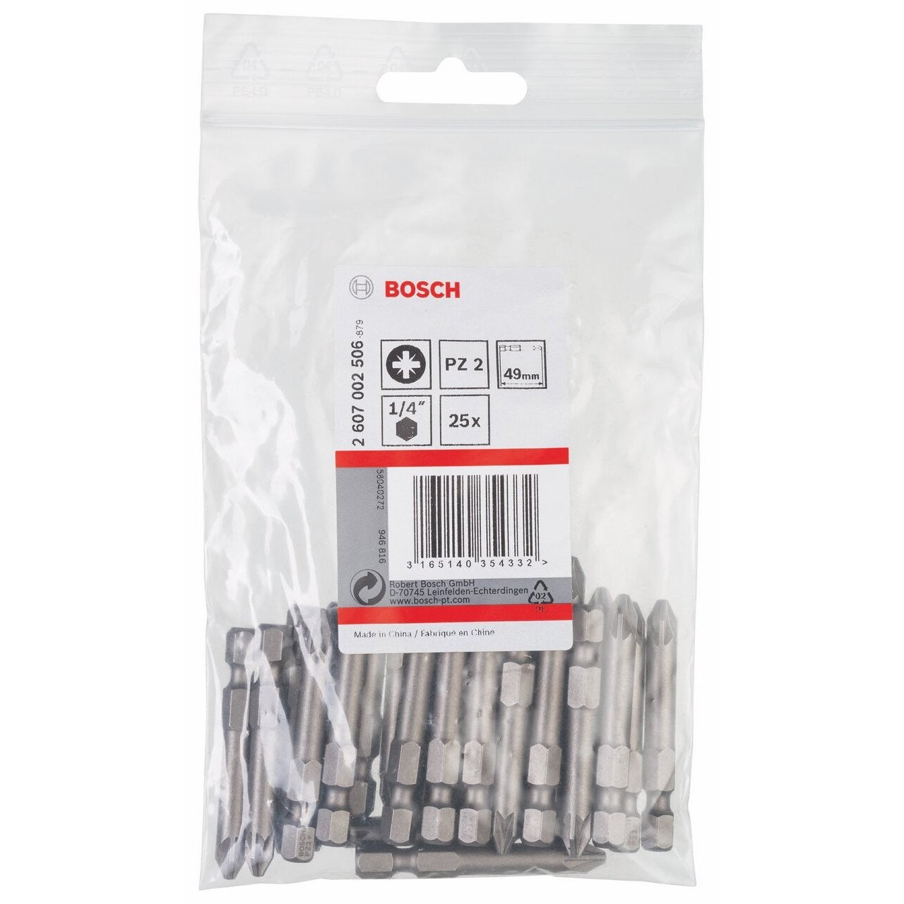 Bosch Bits Uç Yıldız Extra Hard Pz2 49Mm  25Li