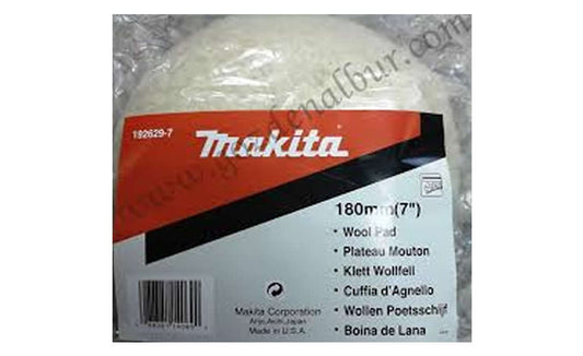 *Makita 192629-7 Polisaj Keçesi Yün Cırtlı 180 Mm