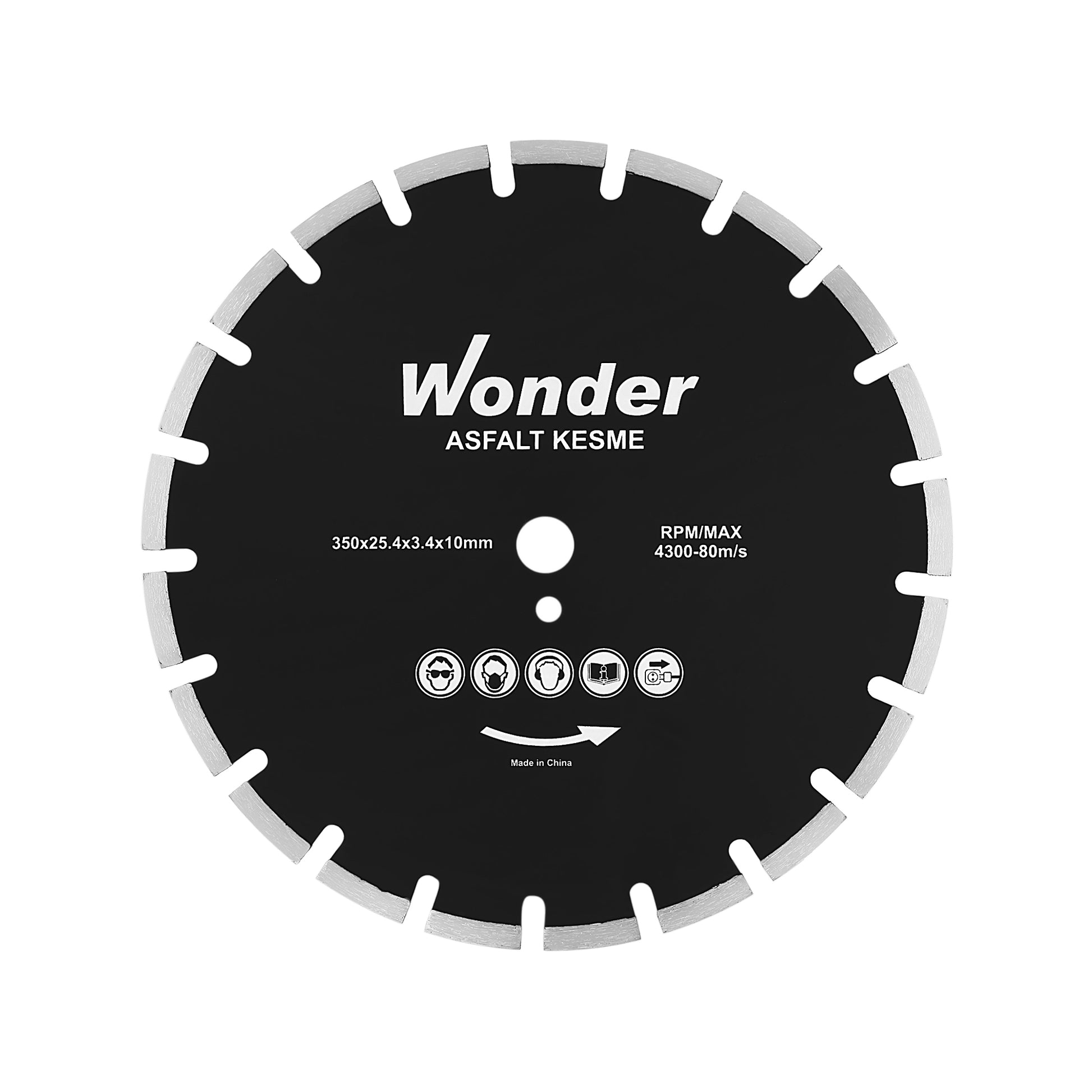 Wonder  Asfalt Testere 350*25,4*3,4*10