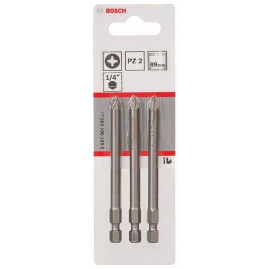 Bosch Bits Uç Yıldız Extra Hard Pz2 X 89Mm 3 Lü