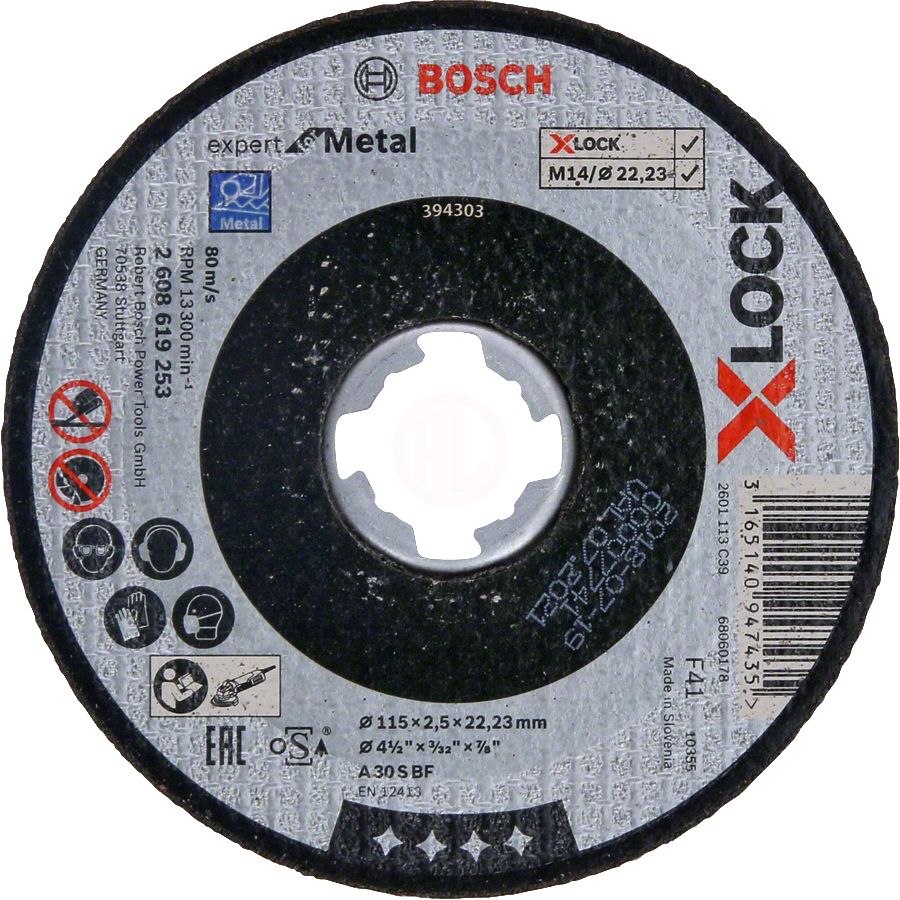 Bosch X-Lock Metal Kesme Disk 115X22,23X2,5Mm