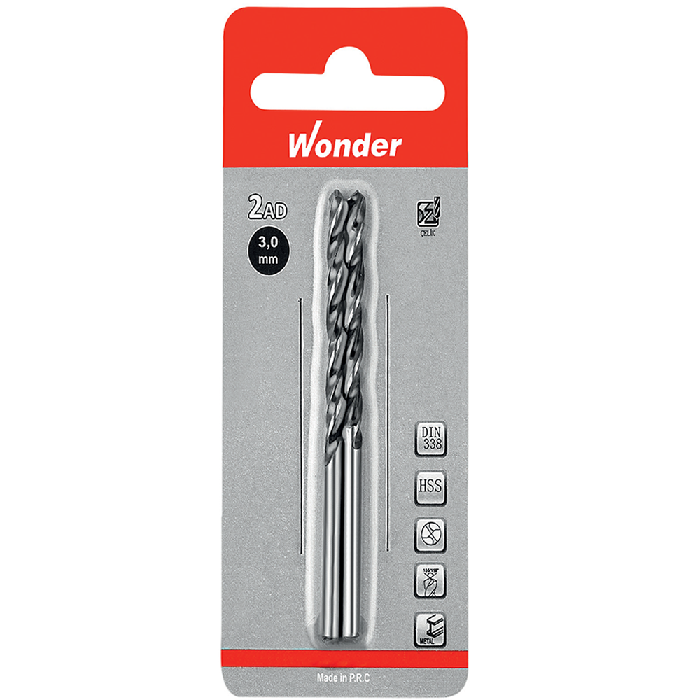 Wonder Hss Matkap Ucu Blisterli  1.5 Mm 2 Li Set