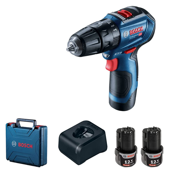 Bosch Gsb 12V-30 Akülü Darbeli Delme Vidalama Makinası 12V 2Ah 17/30Nm