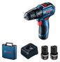 Bosch Gsb 12V-30 Akülü Darbeli Delme Vidalama Makinası 12V 2Ah 17/30Nm