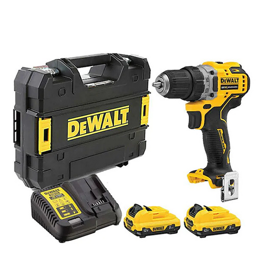 Dewalt DCD701D2-QW Kömürsüz Kompakt Darbeli Matkap 12V 2,0Ah